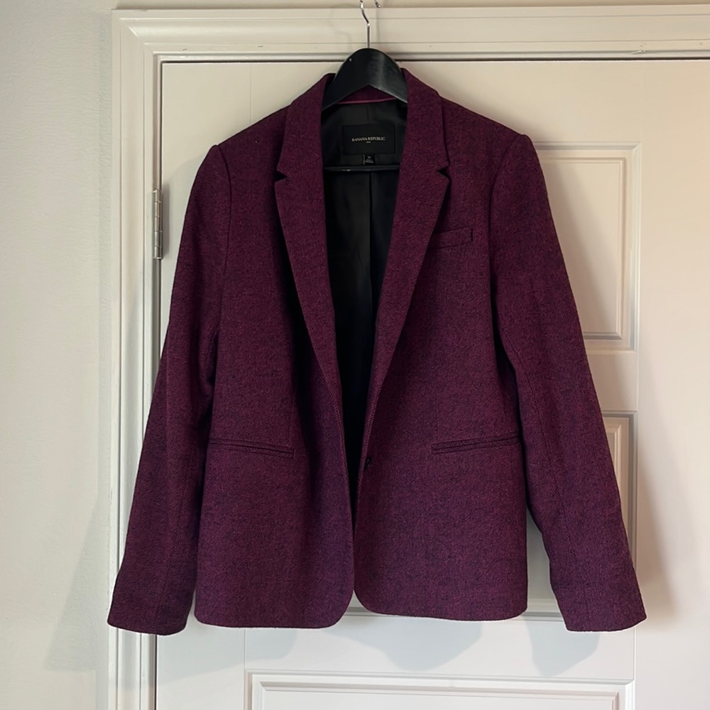 Banana Republic Factory - Purple wool blazer Sz 12
